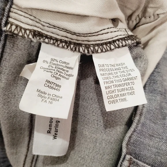 Madewell 9" High Rise Skinny Jeans Gray - Picture 5 of 5